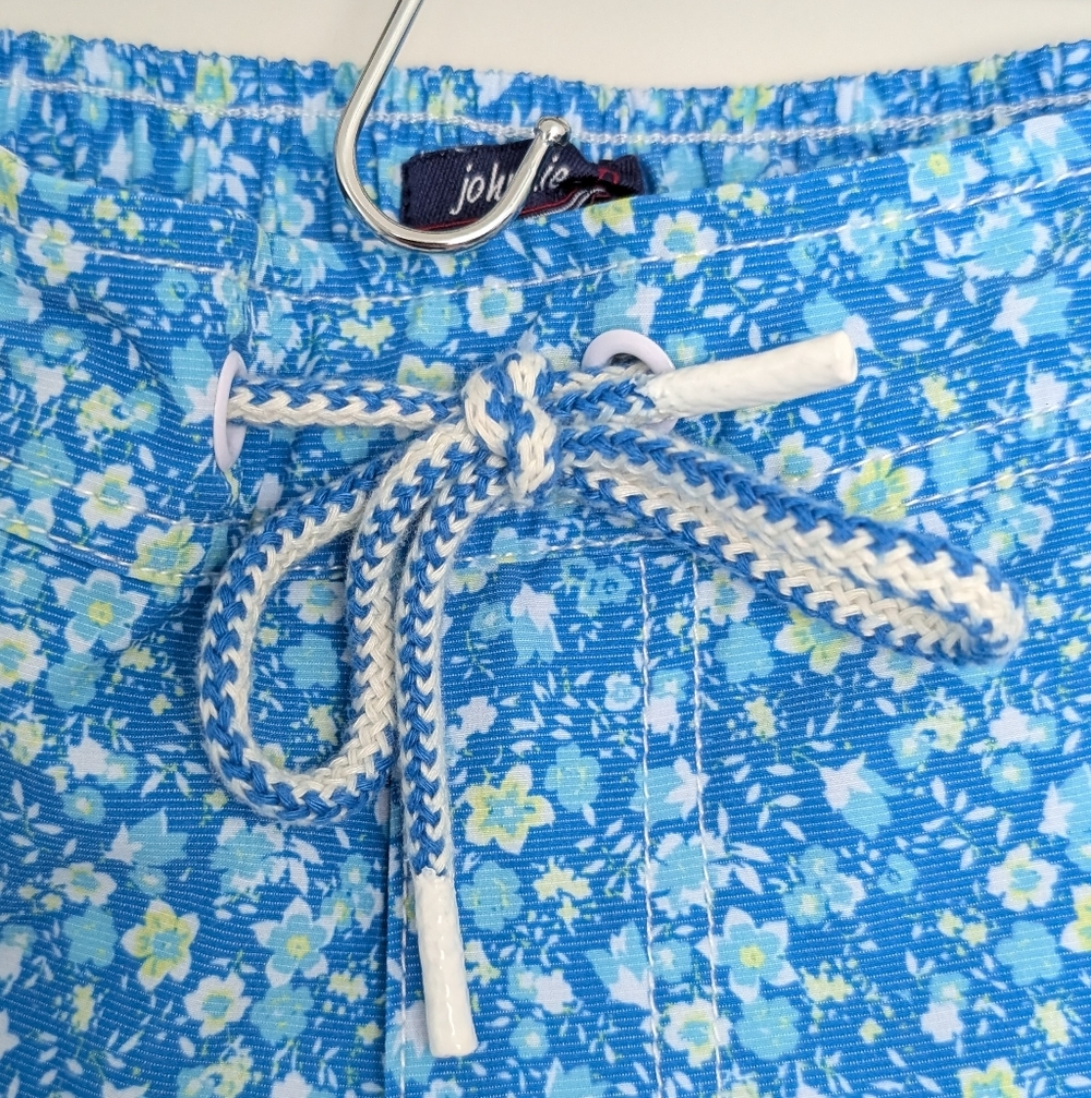Johnnie-O Men's Riptide Blue Tyndall Floral  Graphic Print Swim Trunks Size XL - Picture 3 of 12
